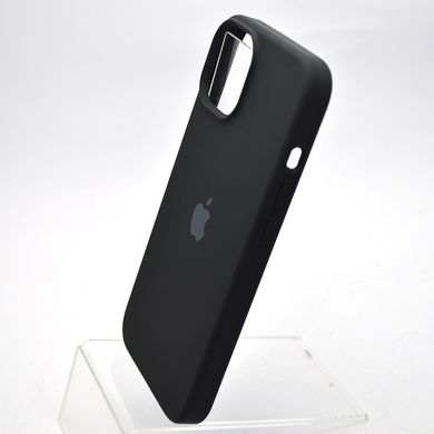Чехол накладка Silicone Case Full Cover для iPhone 14 Plus (Max) Черный