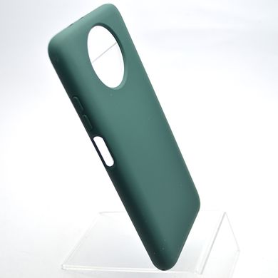 Чехол накладка Silicon Case Full Cover для Xiaomi Redmi Note 9T Dark Green