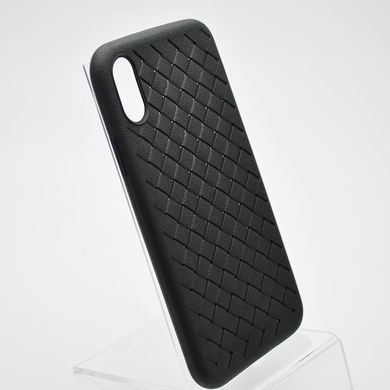 Чехол накладка Weaving для iPhone X/Xs Черный
