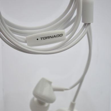 Провідні навушники з мікрофоном Tornado TS1 White
