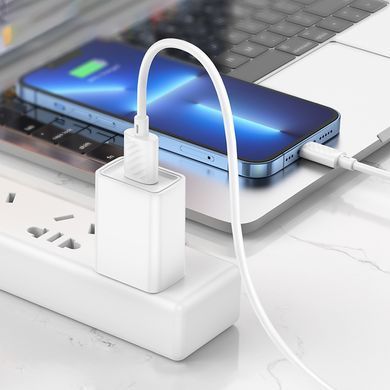 Кабель Hoco X88 Gratified USB to Lightning 2m White