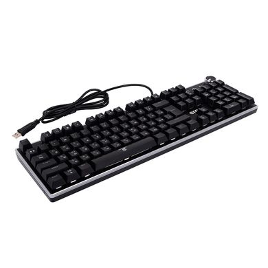 Проводная игровая клавиатура с подсветкой RGB механическая ERGO KB-955 (Black-Orange)