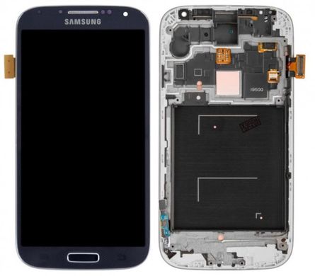 Дисплей (екран) LCD Samsung i9500 Galaxy S4 з тачскріном Dark Blue Refurbished