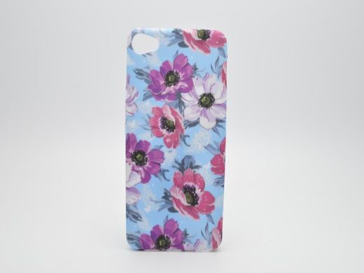 Чехол с цветами Fashion Flowers Case Meizu U20 Blue-Red