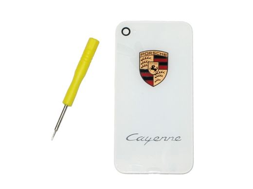 Задняя крышка для iPhone 4S Porsche Cayenne White