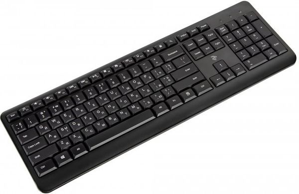 Клавіатура бездротова 2E KS220 Wireless Black, Чорний