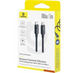 Кабель Baseus Foamed Silicone Type-C to Type-C 100W 1m Black