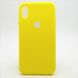 Матовый чехол New Silicon Cover для iPhone XR 6.1" Yellow (C)