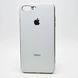 Чохол глянцевий з логотипом Glossy Silicon Case для iPhone 7 Plus/8 Plus White