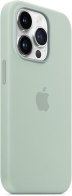 Чехол накладка для iPhone 14 Pro (6.1) Silicone Case with MagSafe Succulent