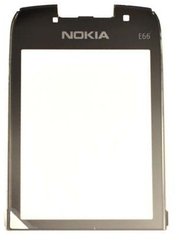 Стекло для телефона Nokia E66 black (C)