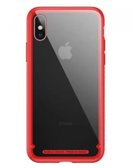 Чохол накладка Baseus See-through Glass Protective Case для iPhone X\Xs 5.8" Red