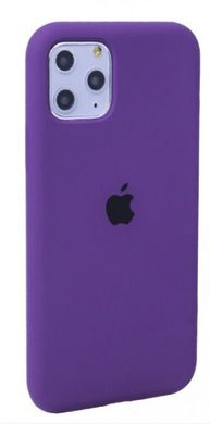 Чехол матовый с логотипом Silicon Case Full Cover для iPhone 11 Pro Violet