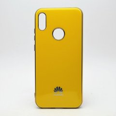 Чехол глянцевый с логотипом Glossy Silicon Case для Huawei Y6 2019/Honor 8A Yellow