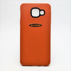 Чехол силикон TPU Leather Case Samsung A310 Galaxy A3 Brown тех. пакет