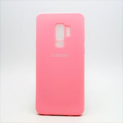 Матовий чохол New Silicon Cover для Samsung G965 Galaxy S9 Plus Pink Copy