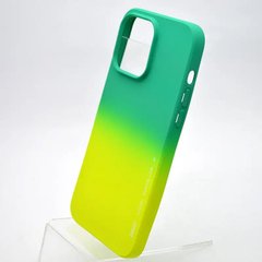 Чехол накладка Silicon Case X-Level Full Cover для iPhone 14 Pro Max Салатовый