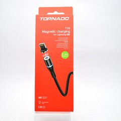 Кабель Tornado TX5 Lightning Magnetic cable 2.4A 1.2M Black, Чорний