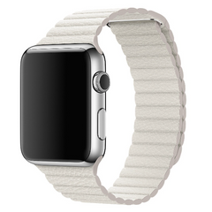Ремешок для Apple Watch Leather Loop 42mm/44mm White/Белый
