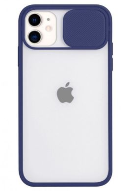 Чохол з кришкою на камеру TPU Camshield Matte для iPhone 11 Pro 5.8" Blue