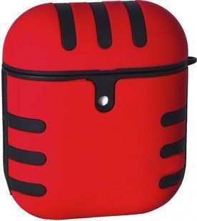 Чехол для AirPods Tiger с карабином (Red)