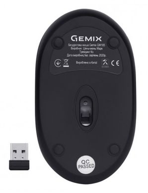 Мишка бездротова Gemix GM185 Wireless Black (GM185Bk)