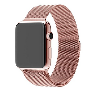Ремінець (міланська петля) для iWatch Milanese Loop 38mm/40mm/41mm Pink/Рожевий