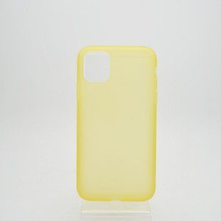 Чехол накладка TPU Latex for iPhone 11 (Yellow)