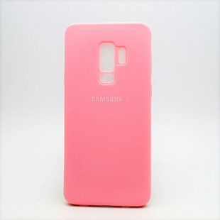 Матовий чохол New Silicon Cover для Samsung G965 Galaxy S9 Plus Pink (C)