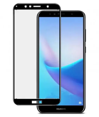 Защитное стекло Silk Screen для Huawei Y7 2018/7C Pro/Enjoy 8 (0.33mm) Black тех. пакет