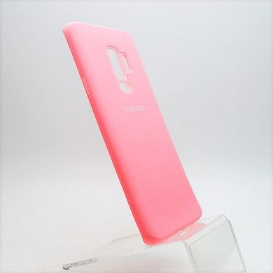 Матовый чехол New Silicon Cover для Samsung G965 Galaxy S9 Plus Pink (C)