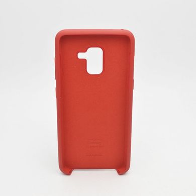 Чехол накладка Silicon Cover for Samsung A530F Galaxy A8 2018 Dark Red (C)