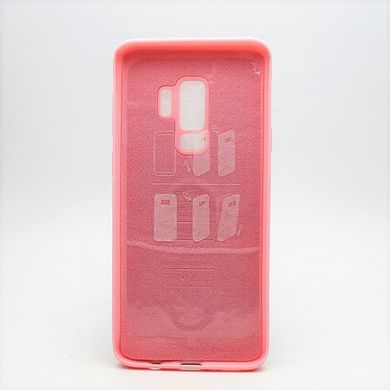 Чехол накладка New Silicon Cover for Samsung G965 Galaxy S9 Plus Pink Copy
