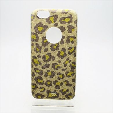 Силиконовый чехол с принтом (леопард) Fshang Leopard series для iPhone 6/6S Solidcolor