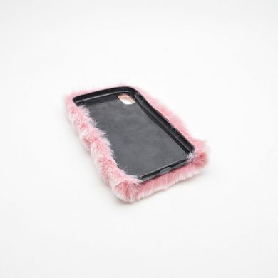 Чохол хутряний FUR для iPhone X/iPhone XS 5.8" Pink