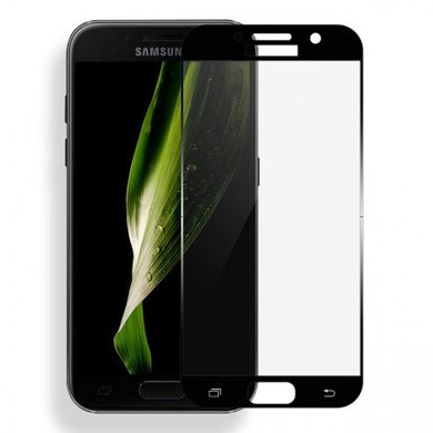 Захисне скло Full Screen Glass для Samsung A520 Galaxy A5 (2017) 3D Black (0.3mm) тех. пакет