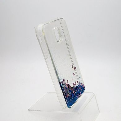 Чохол силіконовий з глітером Glitter Water для Samsung J330 Galaxy J3 2017 Blue