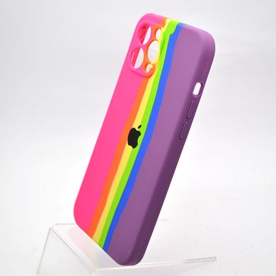 Чохол з райдужним дизайном Silicon Case Rainbow Full Camera для iPhone 12 Pro Max №5