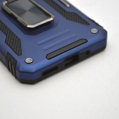 Чехол противоударный с кольцом Armor Case CamShield для Xiaomi Redmi 9C/Redmi 10A Army Blue