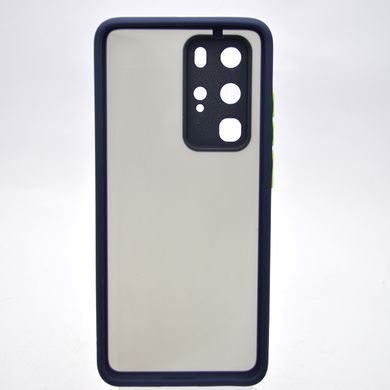 Чехол с полупрозрачной задней крышкой Matte Color Case для Huawei P40 Pro Blue/Синий