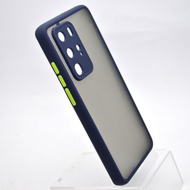 Чохол з напівпрозорою задньою кришкою Matte Color Case для Huawei P40 Pro Blue/Синій
