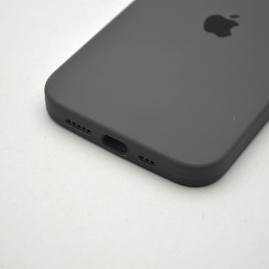 Силіконовий чохол накладка Silicon Case Full Camera для iPhone 15 Plus Charcoal Gray Black