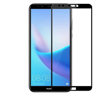 Захисне скло Silk Screen для Huawei Y7 2018/7C Pro/Enjoy 8 (0.33mm) Black тех. пакет