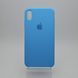 Чехол накладка Silicon Case для iPhone XS Max 6.5" Sky Blue (16) (C)