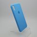 Чехол накладка Silicon Case для iPhone XS Max 6.5" Sky Blue (16) (C)