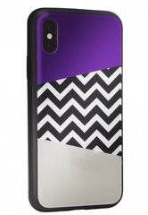 Чехол с рисунком (принтом) Glass with TPU Case для Samsung A30 2019 (A305) Purple Gray