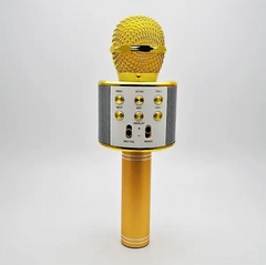 Микрофон колонка Wster WS-858 Gold