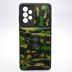 Чохол протиударний Armor Case CamShield для Samsung A736 Galaxy A73 Army green/Камуфляж