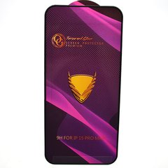 Защитное стекло OG Golden Armor для iPhone 15 Pro Max Black
