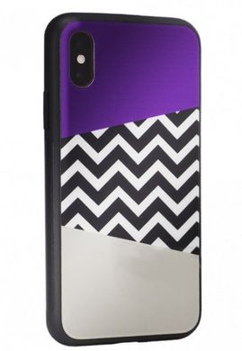 Чехол с рисунком (принтом) Glass with TPU Case для Samsung A30 2019 (A305) Purple Gray